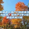 你知道上海户口到底值多少钱吗？居转户3年2倍通道成本分析
