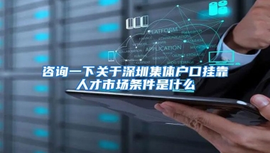 咨询一下关于深圳集体户口挂靠人才市场条件是什么