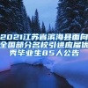 2021江苏省滨海县面向全国部分名校引进应届优秀毕业生85人公告
