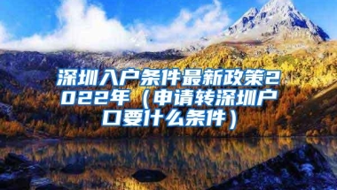 深圳入户条件最新政策2022年（申请转深圳户口要什么条件）