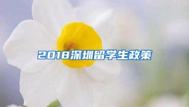 2018深圳留学生政策