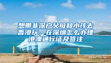 想带非深户父母和小孩去香港玩，在深圳怎么办理港澳通行证及签注