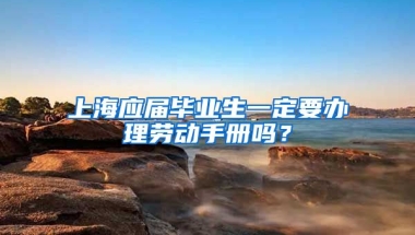 上海应届毕业生一定要办理劳动手册吗？