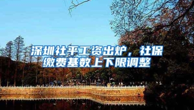 深圳社平工资出炉，社保缴费基数上下限调整
