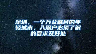 深圳，一个万众瞩目的年轻城市，入深户必须了解的要求及好处