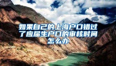 如果自己的上海户口错过了应届生户口的审核时间怎么办