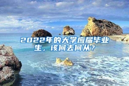 2022年的大学应届毕业生，该何去何从？