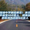 深圳中学硬核师资！清北毕业生100余人，哈佛剑桥等海外名校60余人