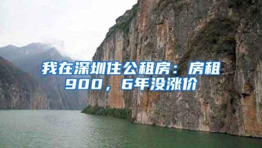 我在深圳住公租房：房租900，6年没涨价