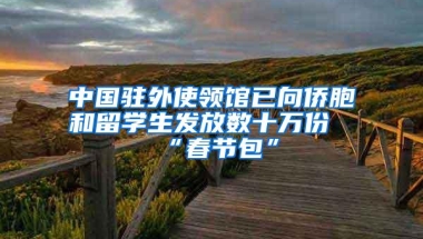 中国驻外使领馆已向侨胞和留学生发放数十万份“春节包”