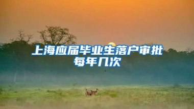 上海应届毕业生落户审批每年几次