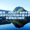 喜讯：我院六个本科专业获评2021软科中国大学专业排名A层次