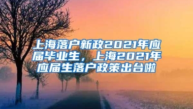 上海落户新政2021年应届毕业生，上海2021年应届生落户政策出台啦