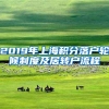 2019年上海积分落户轮候制度及居转户流程
