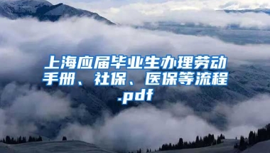 上海应届毕业生办理劳动手册、社保、医保等流程.pdf