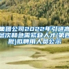 集团公司2022年引进高层次和急需紧缺人才(第四批)拟聘用人员公示