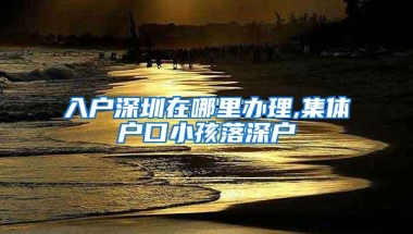 入户深圳在哪里办理,集体户口小孩落深户