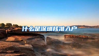 什么是深圳核准入户