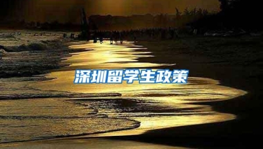 深圳留学生政策