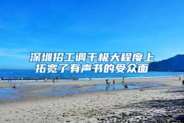 深圳招工调干极大程度上拓宽了有声书的受众面