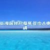 上海居转户每年多少人申请