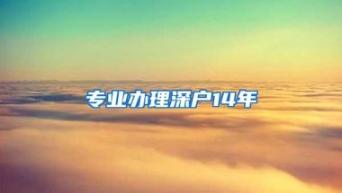 专业办理深户14年