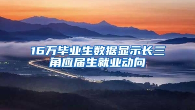 16万毕业生数据显示长三角应届生就业动向