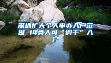 深圳扩大个人申办入户范围 14类人可“调干”入户