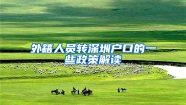 外籍人员转深圳户口的一些政策解读