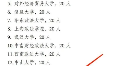 深圳大学入选全国20家法律硕士专业学位（国际仲裁）研究生培养单位