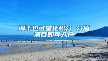 调干也可量化积分 分值满百即可入户