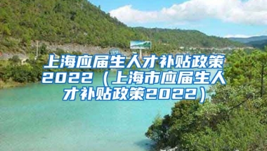上海应届生人才补贴政策2022（上海市应届生人才补贴政策2022）