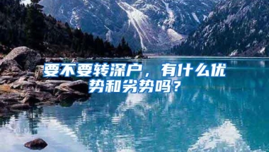 要不要转深户，有什么优势和劣势吗？
