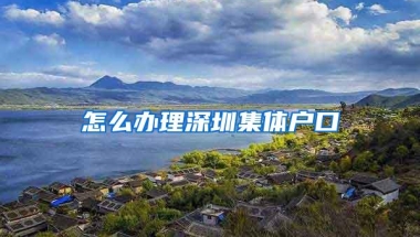 怎么办理深圳集体户口
