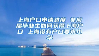 上海户口申请进度 非应届毕业生如何获得上海户口 上海没有户口要求小学