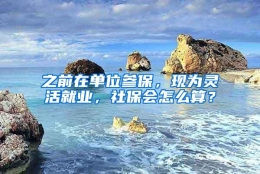 之前在单位参保，现为灵活就业，社保会怎么算？