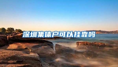 深圳集体户可以挂靠吗