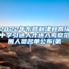 2022年东营利津县高级中学引进人才进入考察范围人员名单公布(第